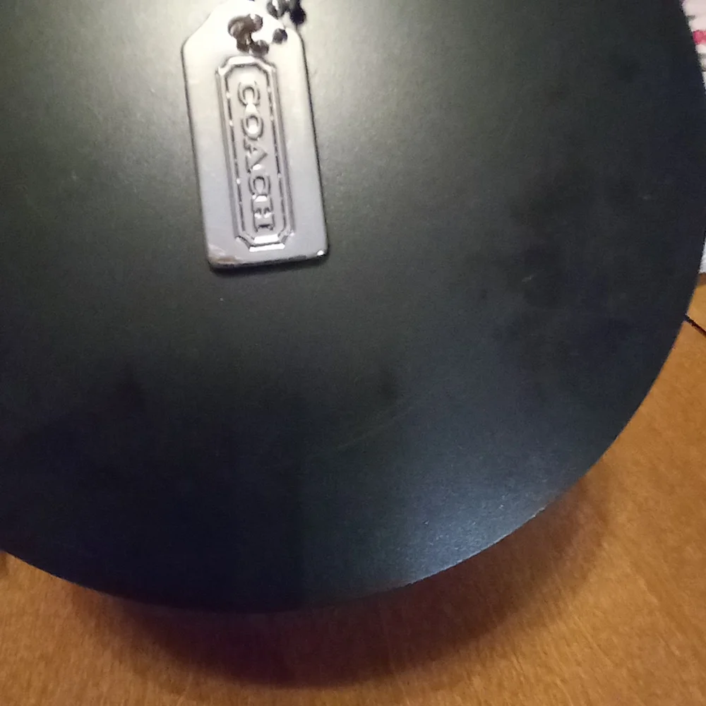 Coach Silver Metal Tag